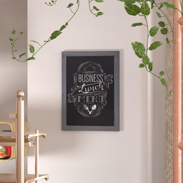 18 x 24 Rustic Gray Magnetic Hanging Chalkboard